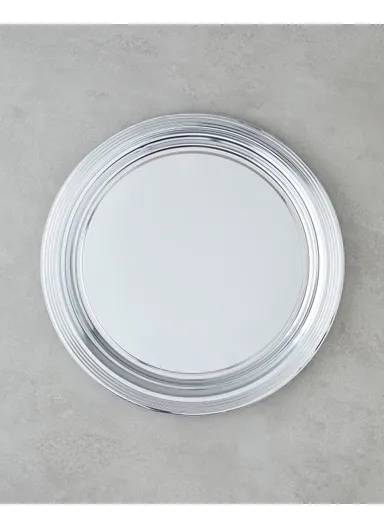 Glow Metal Tray 35 cm Silver