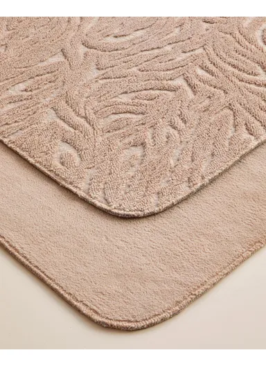 Strala Bath Mat Set 60x100 cm + 50x60 cm Dark Beige