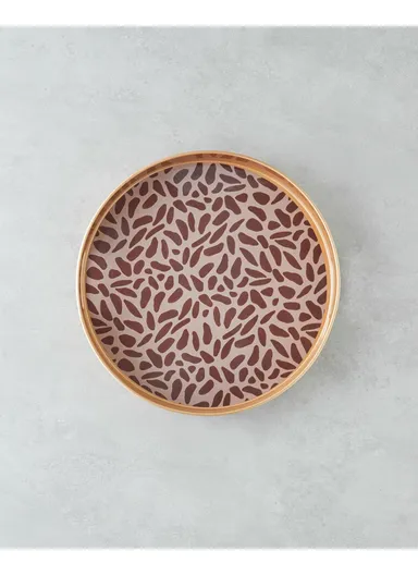 Lapis PP Tray 33 cm Brown - Gold
