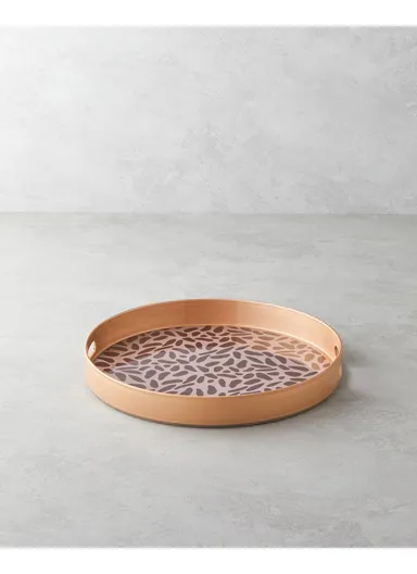 Lapis PP Tray 33 cm Brown - Gold