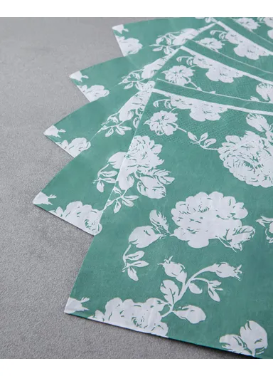 Florella Paper 20-Pieces Paper Napkins 33x33 cm Green