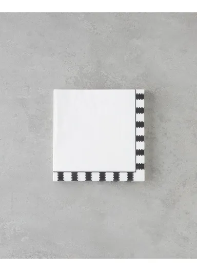 Nuvia Paper 20-Pieces Paper Napkins 33x33 cm Black - White