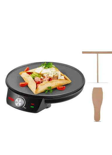 1200W Pro Crepe Maker 30cm Teflon non-stick coated plate, Overheating protection KC3051