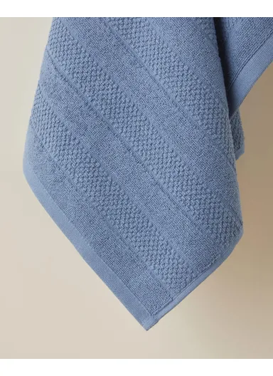 Sandy Stripe Cotton Face Towel 50x80 cm Navy Blue