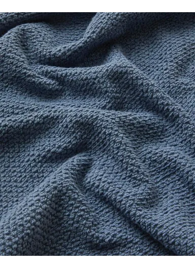 Sandy Stripe Cotton Foot Towel 50x70 cm Navy Blue