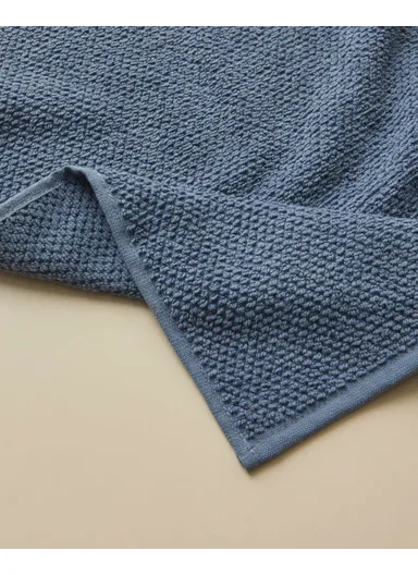 Sandy Stripe Cotton Foot Towel 50x70 cm Navy Blue