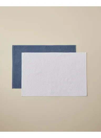 Sandy Stripe Cotton Foot Towel 50x70 cm Navy Blue