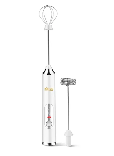 1200mA Electric Handheld USB Rechargeable Automatic 3-Speed Foam Maker Food Frother &amp; Whisker KA3145 - White