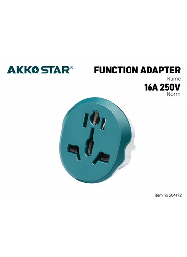  16A 250V Multi-Socket Plug Adapter AK504172