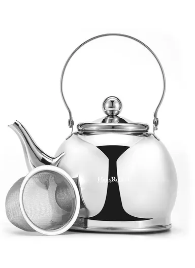 1.0L Stainless Steel Tea Kettle with Ergonomic Handle HR710-1