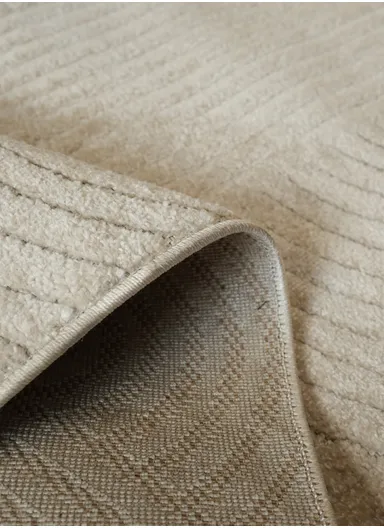 160x230cm Silk Thread Carpet - Beige