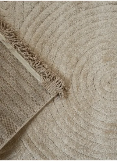 160x230cm Silk Thread Carpet - Beige