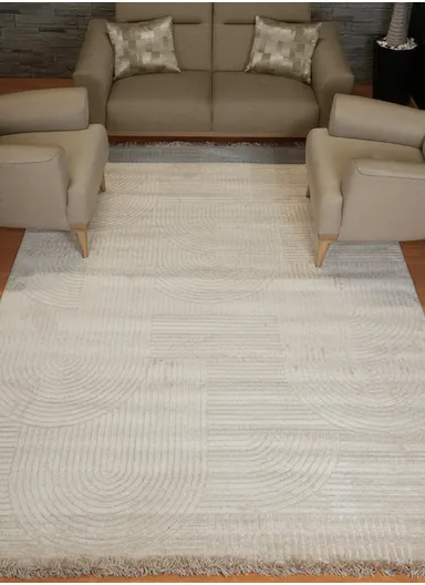 280x380cm Silk Thread Carpet - Beige