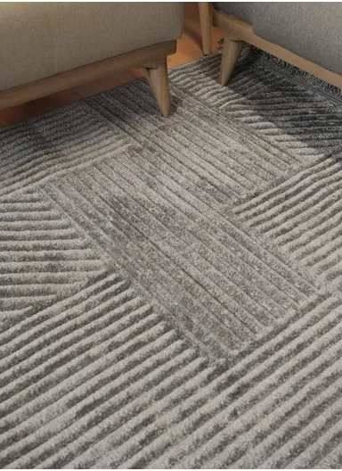 200x280cm Silk Thread Carpet - Grey