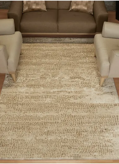 100x300cm Silk Thread Carpet - Beige