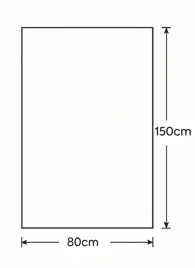 80x150cm Silk Thread Carpet - Beige