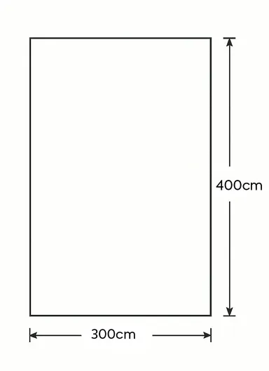 300x400cm Silk Thread Carpet - Grey