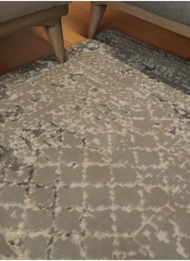 80x150cm Silk Thread Carpet - Grey