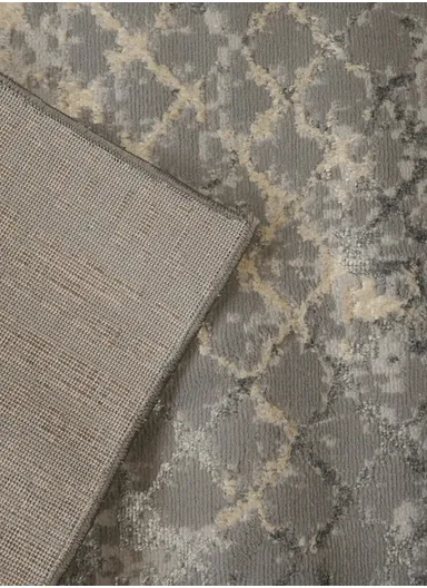 80x150cm Silk Thread Carpet - Grey