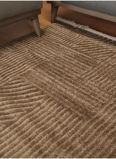 280x380cm Silk Thread Carpet - Brown