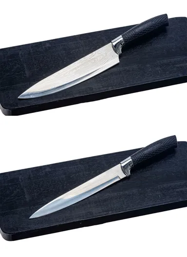 6-Pieces Kitchen Knife Set with Non-Stick Coated Blades &amp; Ceramic Peeler HR011-1