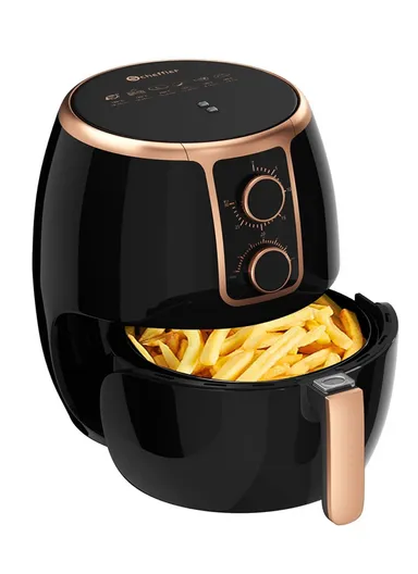 1500W 3.7L Multifunctional Cooking Air Fryer with Easy &amp; Precise Control LQ3701 - Black