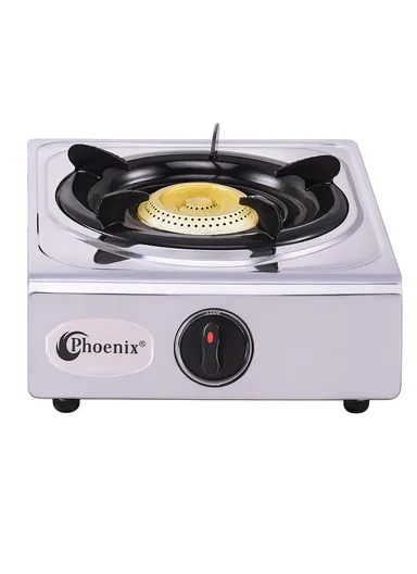 Single-Burner Stainless Steel Gas Stove, Auto-Ignition ZD943