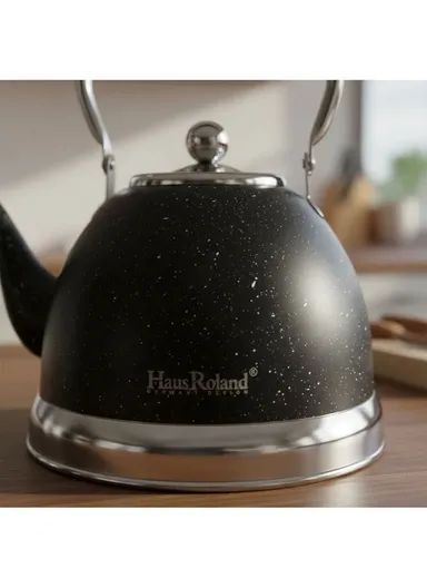 1.5L Stainless Steel Tea Kettle With Bakelite Handle &amp; Color-Coated Body - White