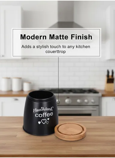 3-Pieces Kitchen Storage Canister Set with Bamboo Lids (D11 × H12 cm) - Grey