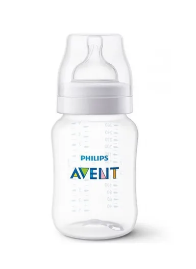 260ml Anti-Colic Baby Bottle, Integrated Anti-Colic Valve SCY103/01