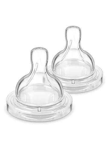 2-Piece Anti-Colic Nipples - Flow 1 for 0+ Months SCY761/02