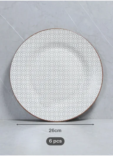 18 Pieces Rounded Stoneware Dinnerware Set, Dishwasher &amp; Microwave Safe Durable Everyday Dining Set YH18-119