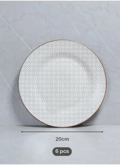 18 Pieces Rounded Stoneware Dinnerware Set, Dishwasher &amp; Microwave Safe Durable Everyday Dining Set YH18-119