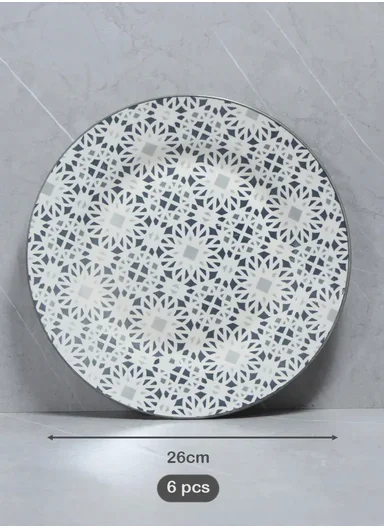 18 pieces Rounded Stoneware Dinnerware Set, Dishwasher &amp; Microwave Safe Durable Everyday Dining Set YH18-120