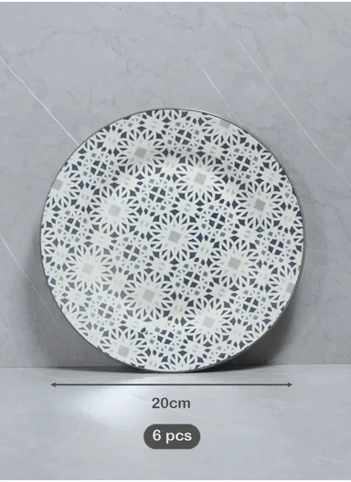 18 pieces Rounded Stoneware Dinnerware Set, Dishwasher &amp; Microwave Safe Durable Everyday Dining Set YH18-120