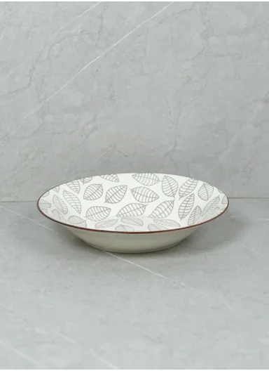 18 Pieces Rounded Stoneware Dinnerware Set, Dishwasher &amp; Microwave Safe Durable Everyday Dining Set YH18-124 