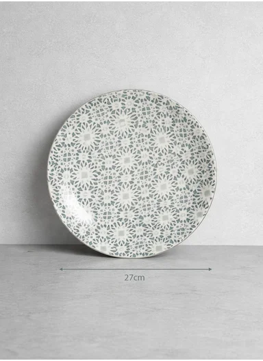 24 pieces Stoneware Dinnerware Set, Dishwasher &amp; Microwave Safe Durable Everyday Dining Set 