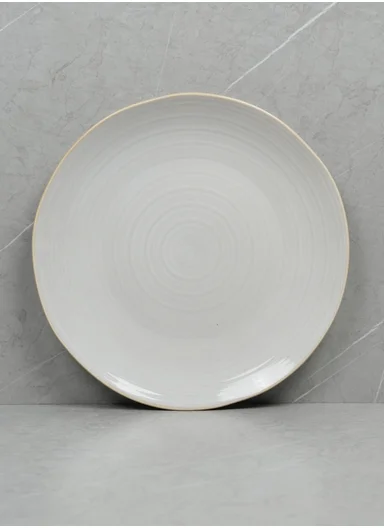 28 pieces Stoneware Dinnerware Set, Dishwasher &amp; Microwave Safe Durable Everyday Dining Set - white