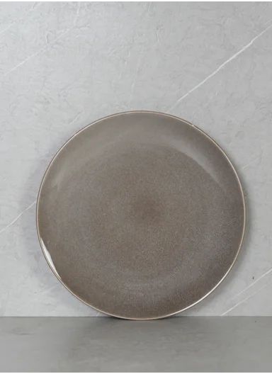 30 pieces Stoneware Dinnerware Set, Dishwasher &amp; Microwave Safe Durable Everyday Dining Set - Grey