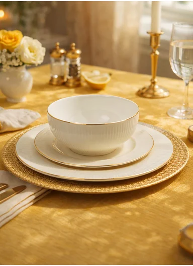 18 pieces Stoneware Dinnerware Set, Dishwasher &amp; Microwave Safe Durable Everyday Dining Set 