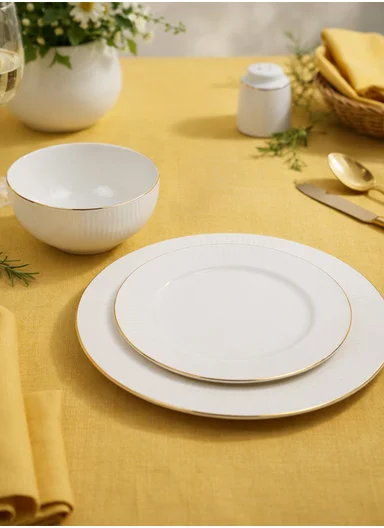 18 pieces Stoneware Dinnerware Set, Dishwasher &amp; Microwave Safe Durable Everyday Dining Set 