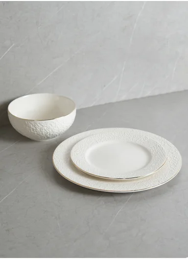 18 pieces Stoneware Dinnerware Set, Dishwasher &amp; Microwave Safe Durable Everyday Dining Set