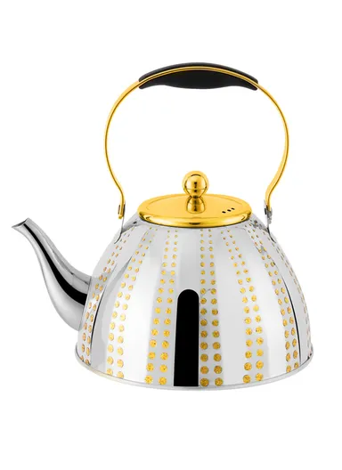 2.0L Stainless Steel Tea Kettle With Heat-Resistant Handle &amp; Removable Filter HR7134-3