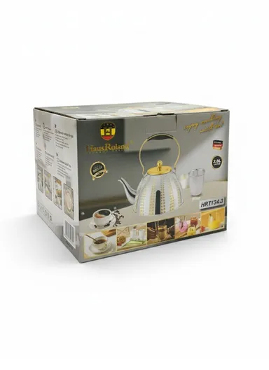 2.0L Stainless Steel Tea Kettle With Heat-Resistant Handle &amp; Removable Filter HR7134-3