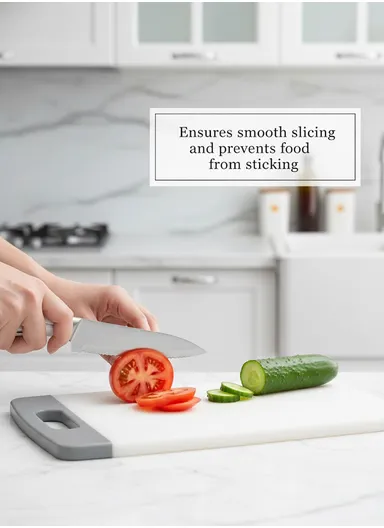 9 Pieces Stainless Steel Kitchen Knife Set with Stand, Peeler &amp; Shears - White &amp; Silver