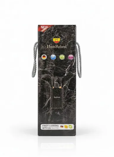 8-Pieces Non-Stick Kitchen Utensil Set With Wooden Handles &amp; Matching Holder – Black