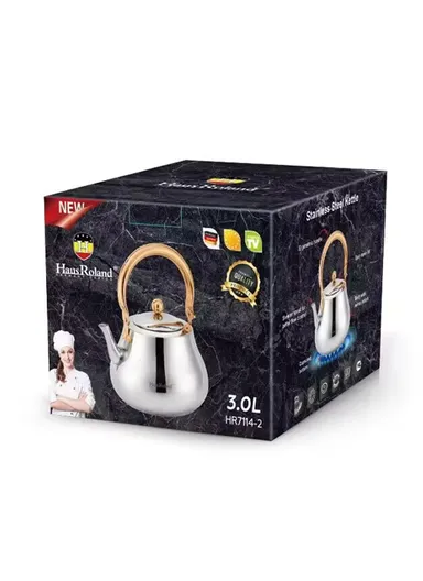 3.0 Liter Stainless Steel Kettle with Wooden Handle HR7114-2