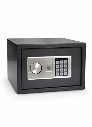 6Kg (W31 x D20 x H20)cm Solid Steel Electronic Digital Security Safe Box for Home &amp; Business With 2 Locks T-20ED - Grey