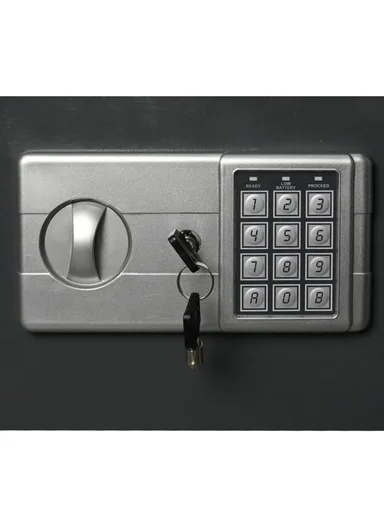6Kg (W31 x D20 x H20)cm Solid Steel Electronic Digital Security Safe Box for Home &amp; Business With 2 Locks T-20ED - Grey