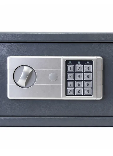 12Kg (W38 x D30 x H30)cm Solid Steel Electronic Digital Security Safe Box for Home &amp; Business With 2 Locks T-30ED - Grey
